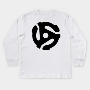 45 RPM Adaptor Kids Long Sleeve T-Shirt